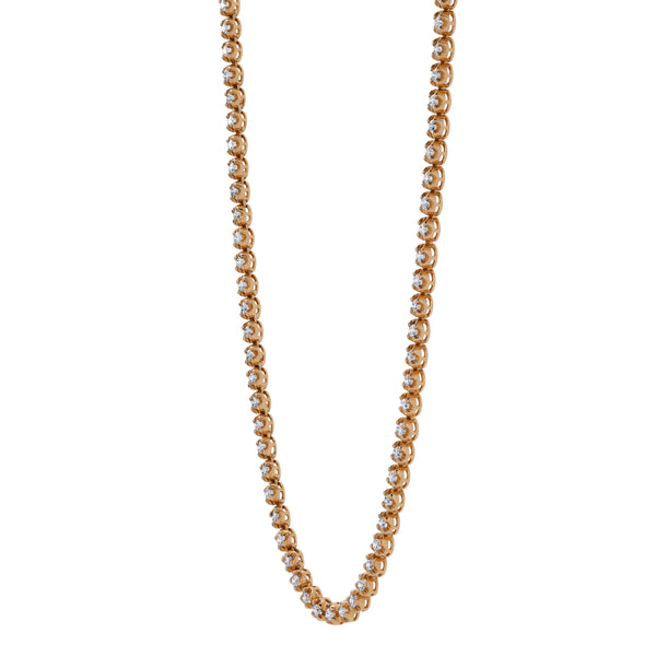 LuvMyJewelry LMJ 14K Rose Gold Diamond Tennis Chain - 7.3 Carats