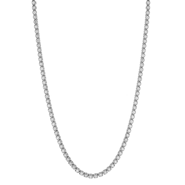 LuvMyJewelry LMJ 14K White Gold Diamond Tennis Chain - 4.8 Carats