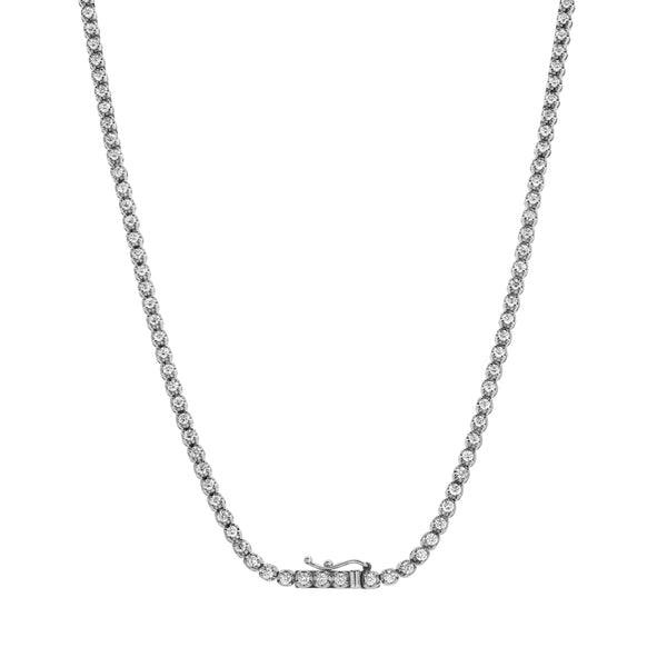 LuvMyJewelry LMJ 14K White Gold Diamond Tennis Chain - 4.8 Carats