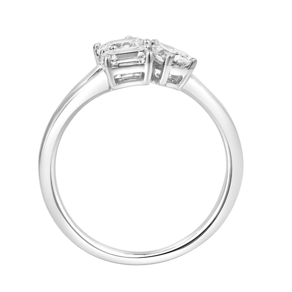 LuvMyJewelry Mysaria 14K White Gold Lab Grown Diamond Ring – 0.78 Ct