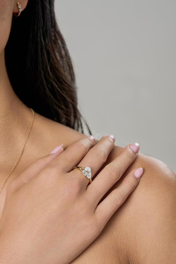 LuvMyJewelry Mysaria 14K Yellow Gold Lab Grown Diamond Ring – 0.78 Ct