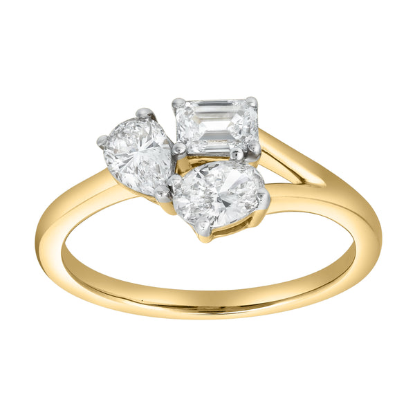 LuvMyJewelry Mysaria 14K Yellow Gold Lab Grown Diamond Ring – 1 Ct