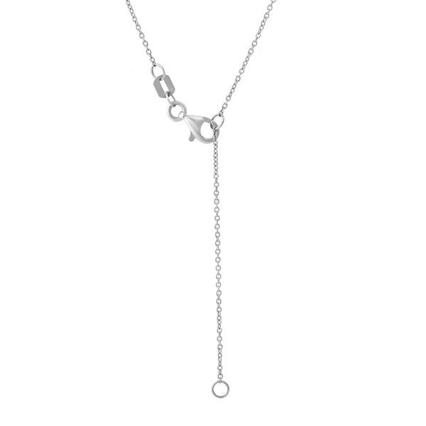 LuvMyJewelry Nerisse 14K White Gold Lab Grown Diamond Necklace – 1 Ct