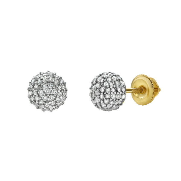 LuvMyJewelry Orbius II Diamond 0.33 ct. tw. 10K Yellow Gold Earrings