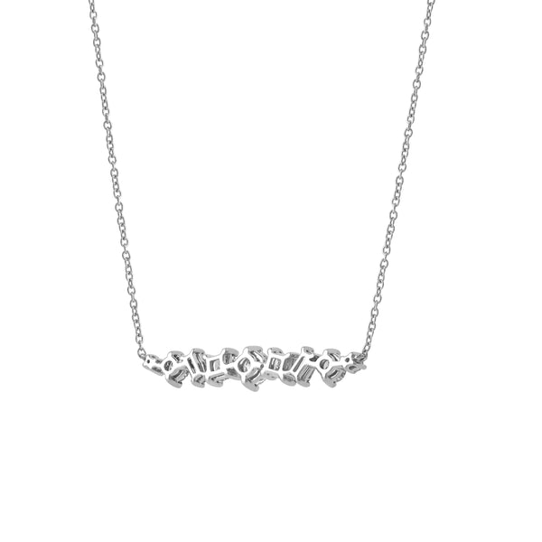 LuvMyJewelry Oryssa 14K White Gold Lab Grown Diamond Necklace – 0.5 Ct