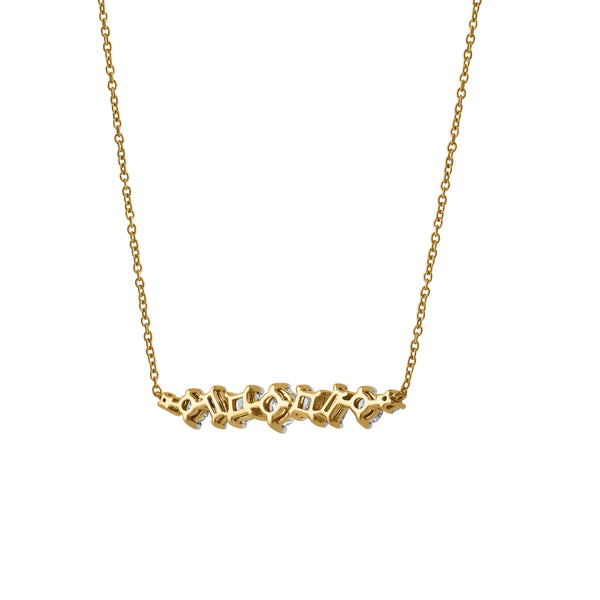 LuvMyJewelry Oryssa 14K Yellow Gold Lab Grown Diamond Necklace – 1 Ct