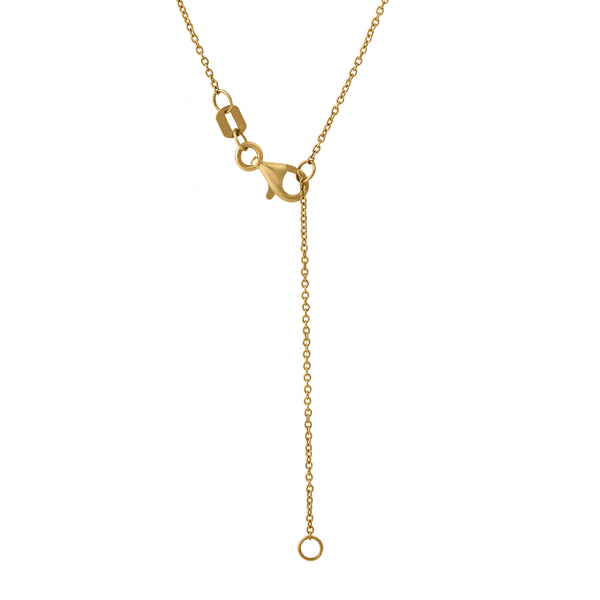 LuvMyJewelry Oryssa 14K Yellow Gold Lab Grown Diamond Necklace – 0.75 Ct