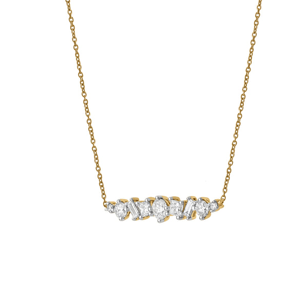 LuvMyJewelry Oryssa 14K Yellow Gold Lab Grown Diamond Necklace – 0.5 Ct