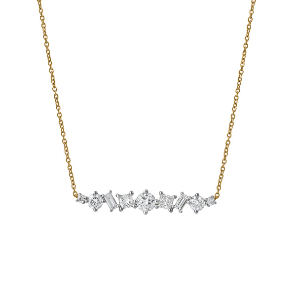 LuvMyJewelry Oryssa 14K Yellow Gold Lab Grown Diamond Necklace – 1 Ct