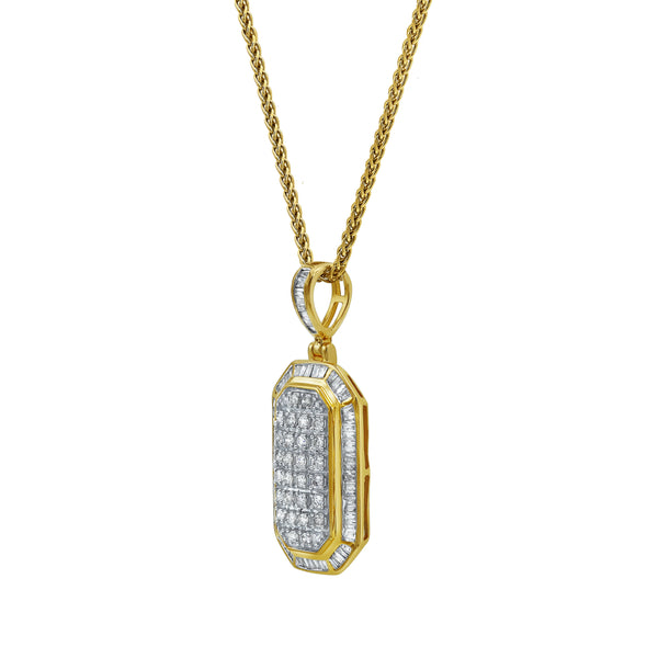 LuvMyJewelry Regent Tag Diamond 0.9 (ct. Wt.) 14K Yellow Gold Pendant