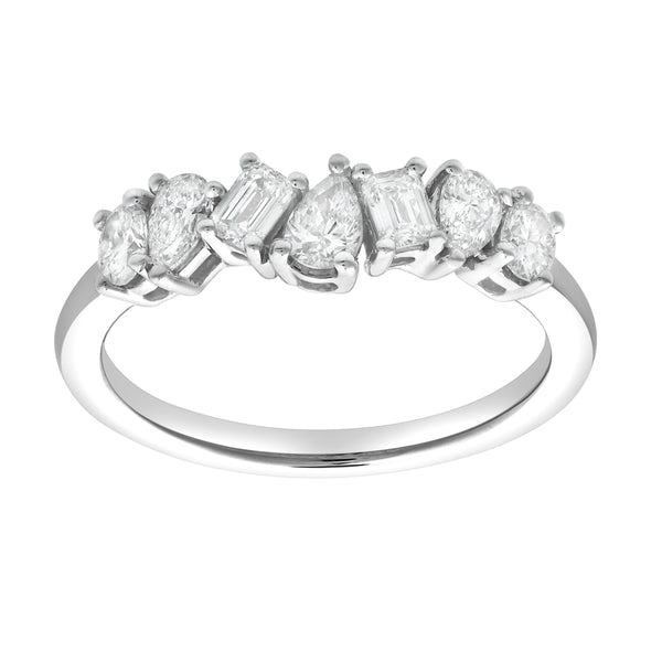 LuvMyJewelry Rhaenyra 14K White Gold Lab Grown Diamond Ring – 0.50 Ct