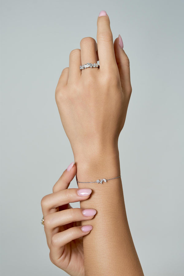 LuvMyJewelry Rhaenyra 14K White Gold Lab Grown Diamond Ring – 1 Ct