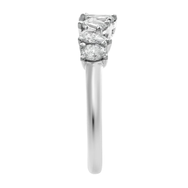 LuvMyJewelry Rhaenyra 14K White Gold Lab Grown Diamond Ring – 1 Ct