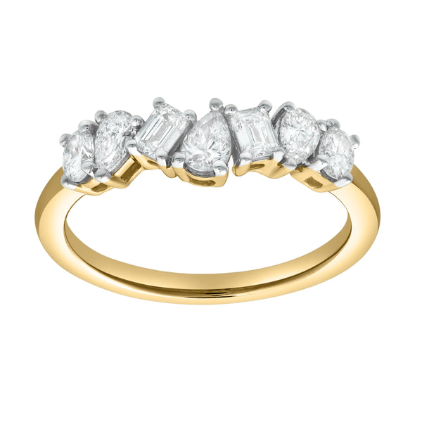 LuvMyJewelry Rhaenyra 14K Yellow Gold Lab Grown Diamond Ring – 0.75 ct