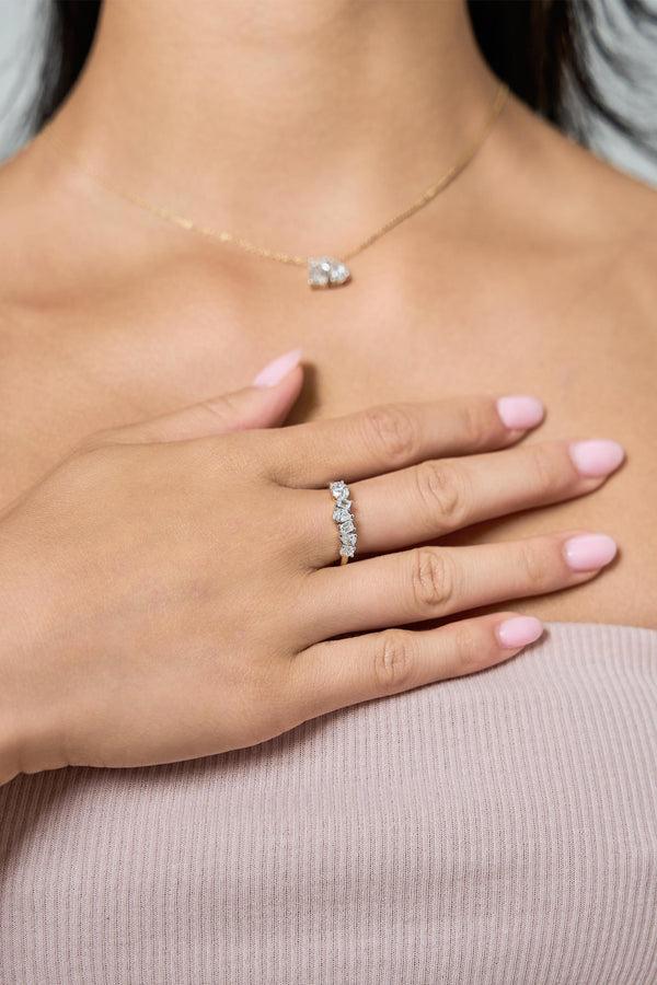 LuvMyJewelry Rhaenyra 14K Yellow Gold Lab Grown Diamond Ring – 1 Ct