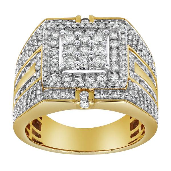 LuvMyJewelry Ringside Shine Diamond 2.5 (ct. Wt.) 14K Yellow Gold Ring