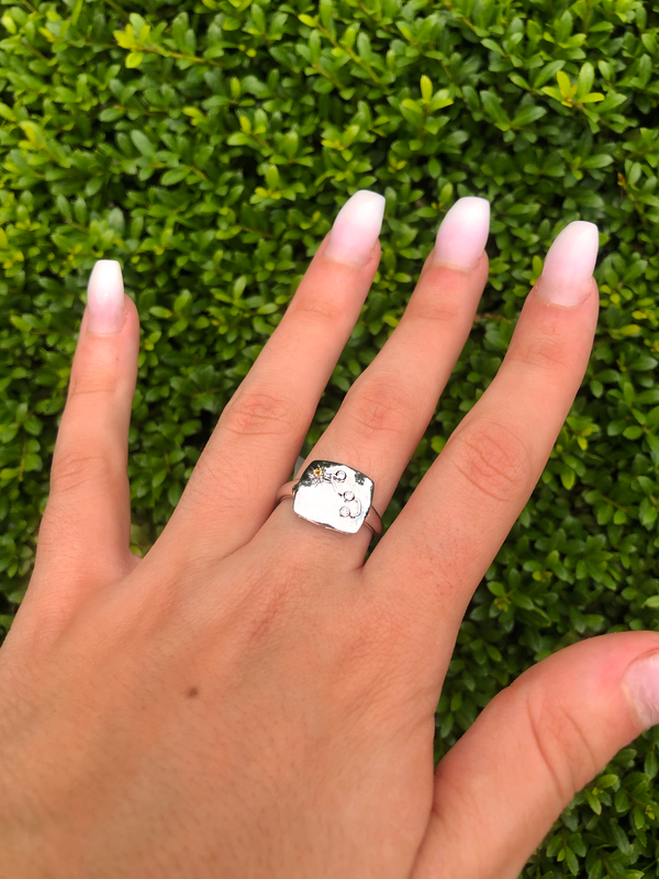 LuvMyJewelry Scorpio Citrine & Diamond Constellation Signet Ring In Sterling Silver