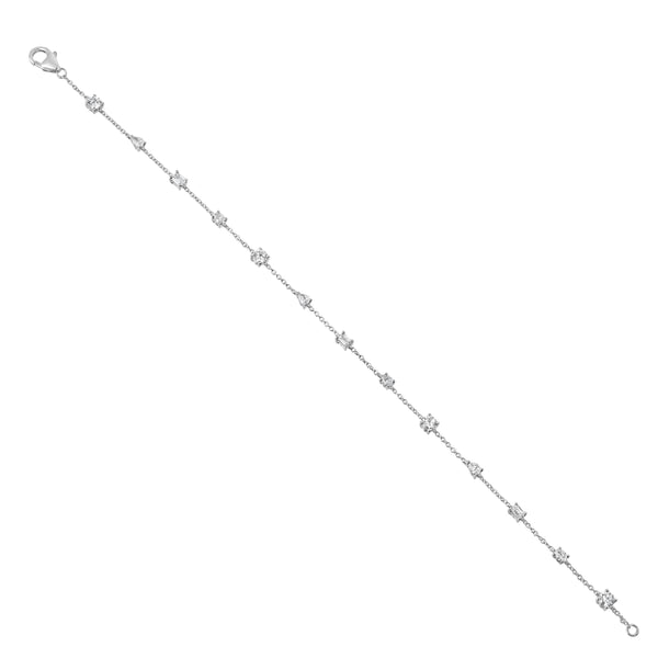 LuvMyJewelry Sigil 14K White Gold Lab Grown Diamond Bracelet– 1 Ct