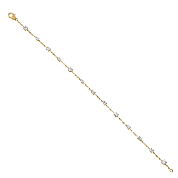 LuvMyJewelry Sigil 14K Yellow Gold Lab Grown Diamond Bracelet– 1 Ct