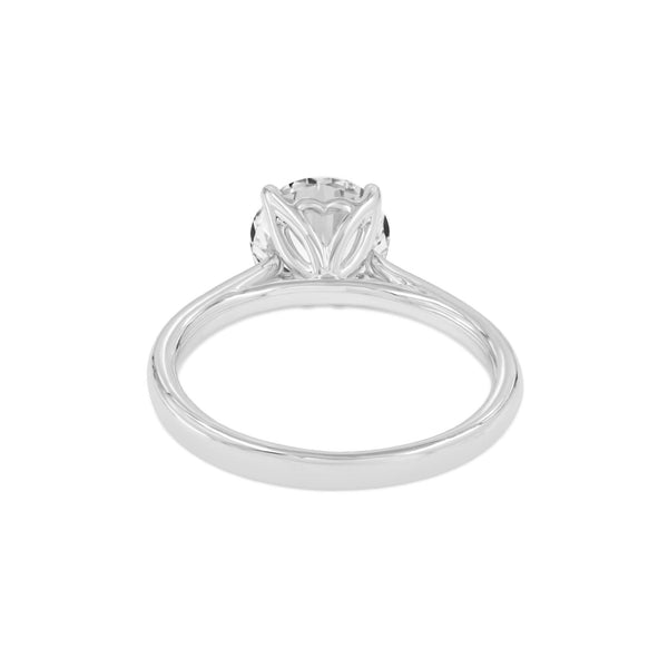 LuvMyJewelry Sophia 14K White Gold Round Lab Grown Diamond Solitaire Engagement Ring - 2 Ctw