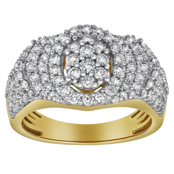LuvMyJewelry Spotlight Diamond 1.98 (ct. wt.) 14K Yellow Gold Ring