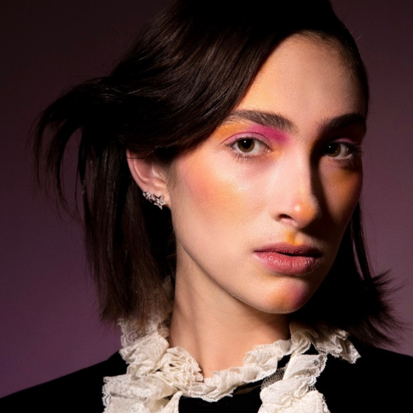 LuvMyJewelry Starburst Diamond Ear Climbers In Sterling Silver