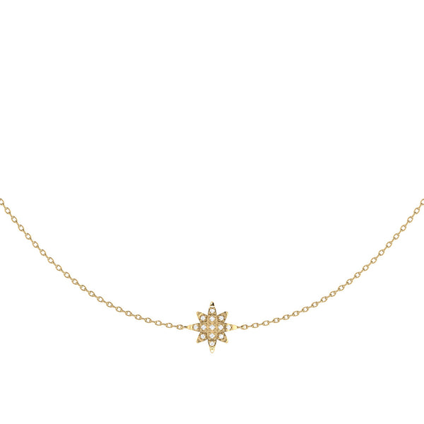 LuvMyJewelry Starry Lane Layered Diamond Necklace In 14K Yellow Gold