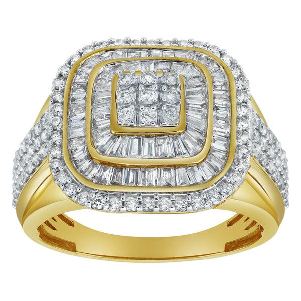 LuvMyJewelry Street King Diamond 1.91 (ct. Wt.) 14K Yellow Gold Ring