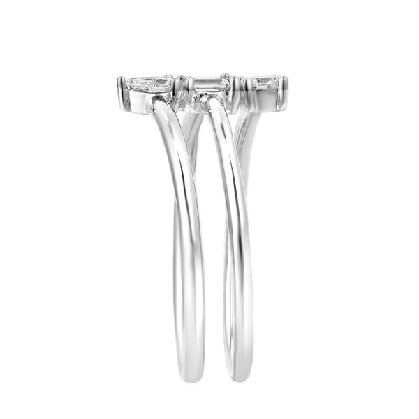 LuvMyJewelry Tayla 14K White Gold Lab Grown Diamond Ring – 0.25 Ct