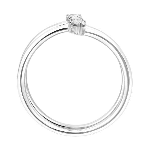 LuvMyJewelry Tayla 14K White Gold Lab Grown Diamond Ring – 0.25 Ct