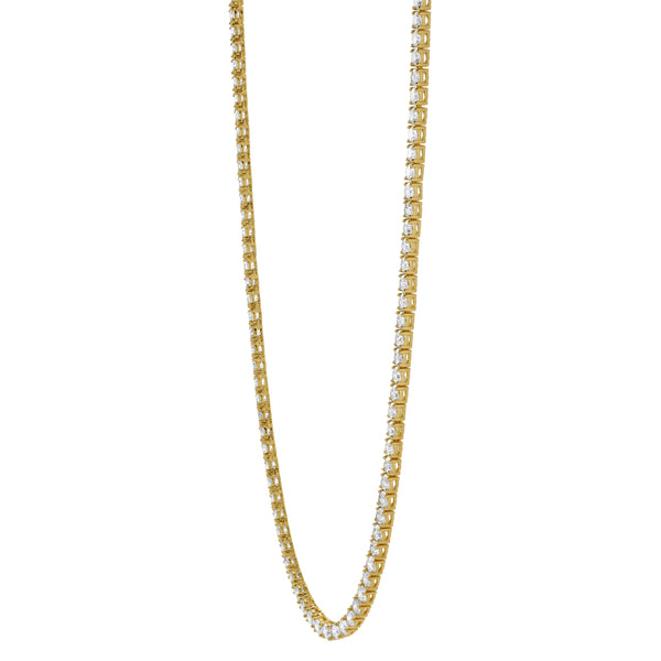 LuvMyJewelry Thalassa 10K Yellow Gold Lab Grown Diamond Tennis Chain - 3.6mm