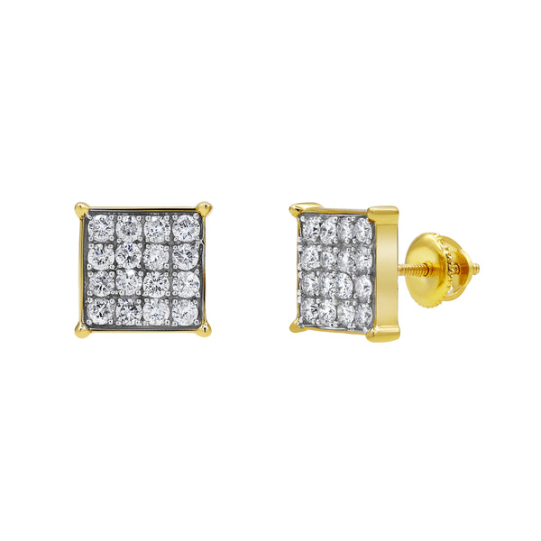 LuvMyJewelry VIP Room Diamond 0.75 ct. tw. 14K Yellow Gold Earrings