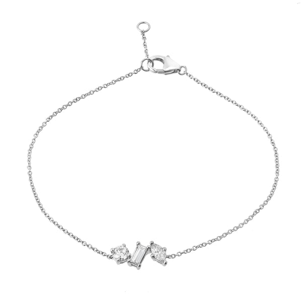 LuvMyJewelry Whisper 14K White Gold Lab Grown Diamond Bracelet– 0.35 Ct