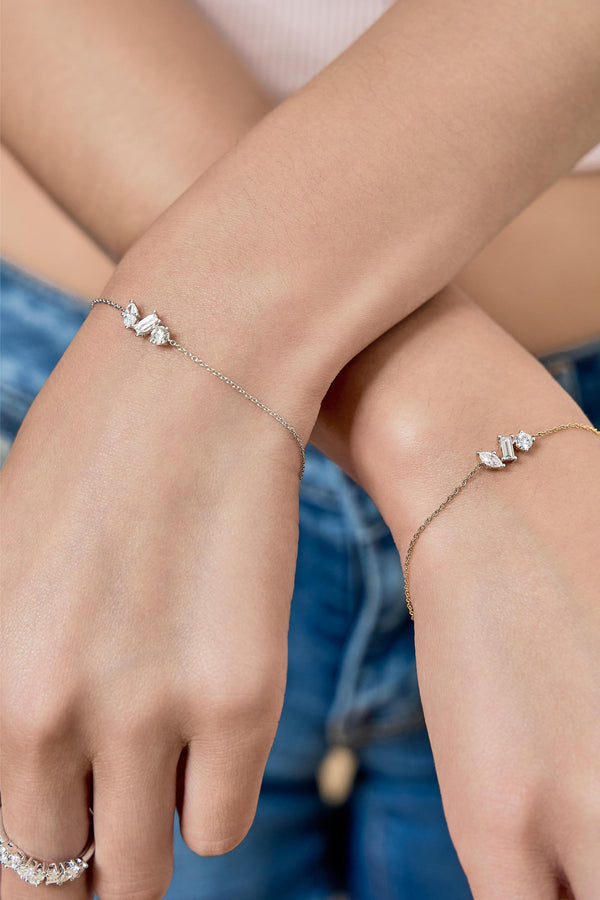 LuvMyJewelry Whisper 14K Yellow Gold Lab Grown Diamond Bracelet– 0.58 Ct