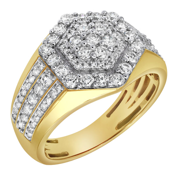 LuvMyJewelry World Champ Diamond 1.45 (ct. Wt.) 14K Yellow Gold Ring