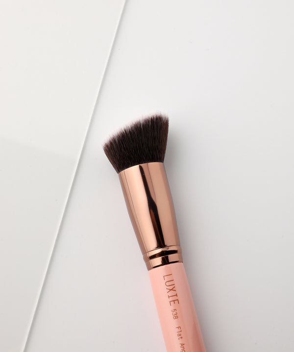 Luxie LUXIE 538 Flat Angled Blender Brush - Rose Gold