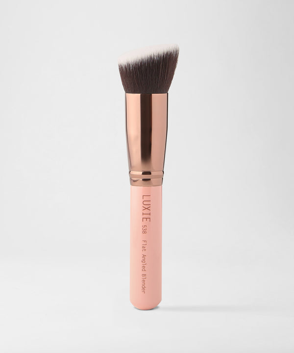 luxie LUXIE 538 Flat Angled Blender Brush - Rose Gold