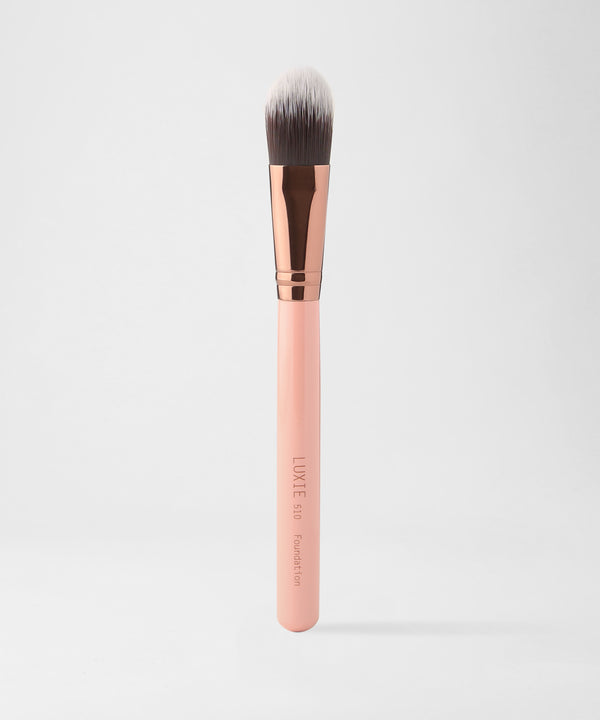 luxie LUXIE 510 Foundation Brush - Rose Gold
