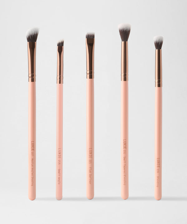 luxie LUXIE Eye Essential Brush Set - Rose Gold
