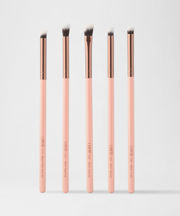 luxie LUXIE Mini Detail Brush Set - Rose Gold