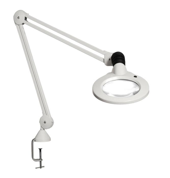 luxo Luxo 18113WT KFM LED 45" arm 3-D lens and edge clamp mount white