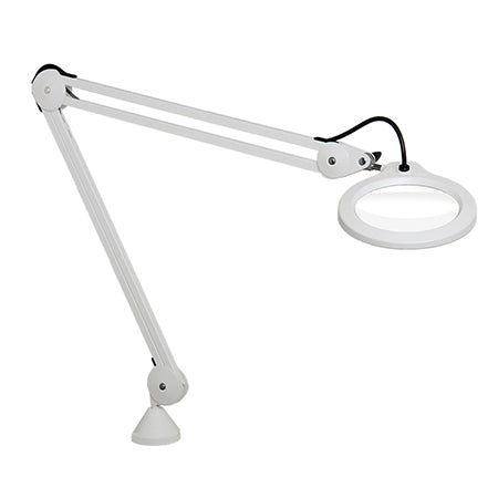 luxo Luxo 18353LG Magnifier LFM LED 30" arm 5-D lens and base Light Grey