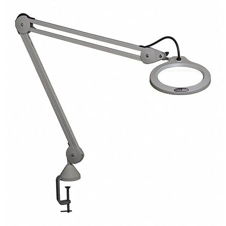 luxo Luxo LFG028216 Magnifier LFM LED 30" arm 3D lens (1.75x) with clamp light gray