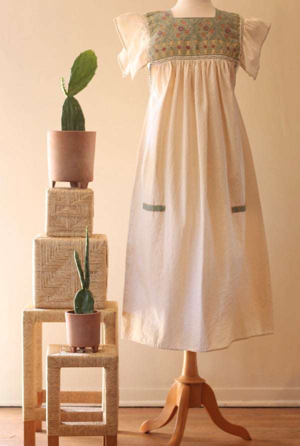 Luz El Águila Dress - 2 Colors - 100% Cotton - Made In Chiapas