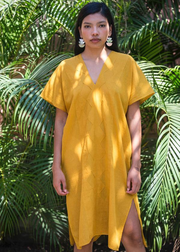 luz El Diamante Tunic - Long - 100% Cotton - Made in Oaxaca