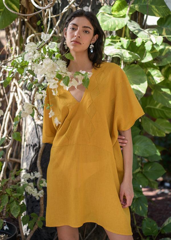 Luz El Diamante Tunic - Short - 100% Cotton - Made In Oaxaca