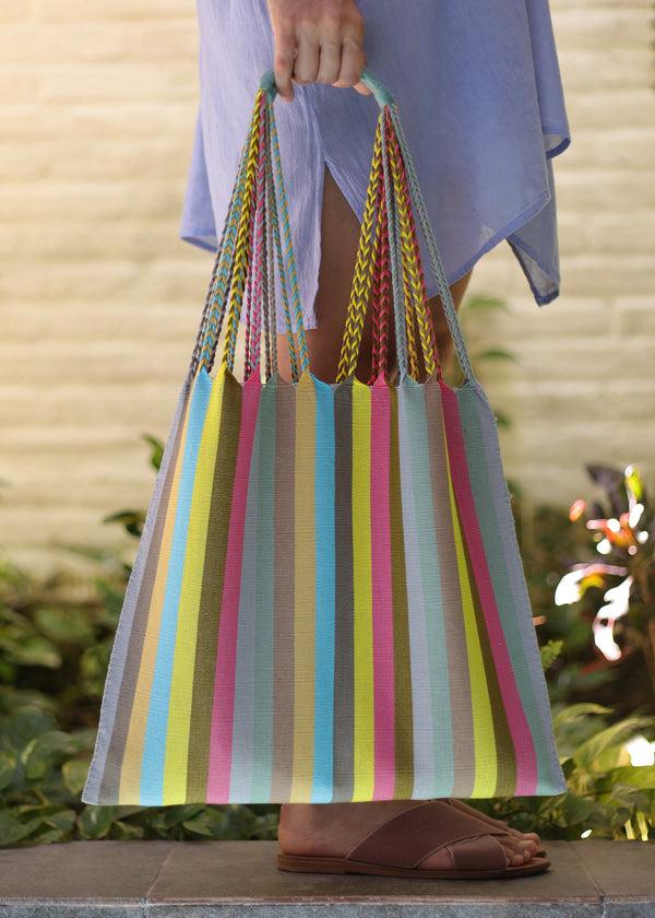 luz Hand Woven - Las Rayas Tote - NEW COLOUR - El Invierno