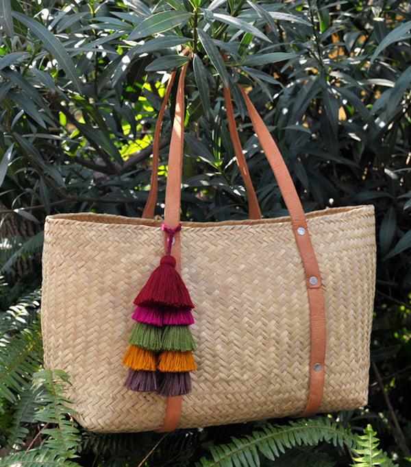 Luz La Favorita - Hand Woven From Natural Palm - Leather Straps - Now 40% Off