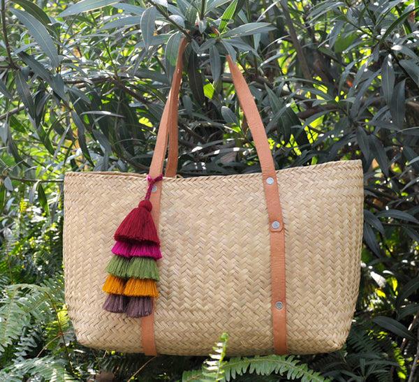 Luz La Favorita - Hand Woven From Natural Palm - Leather Straps - Now 40% Off