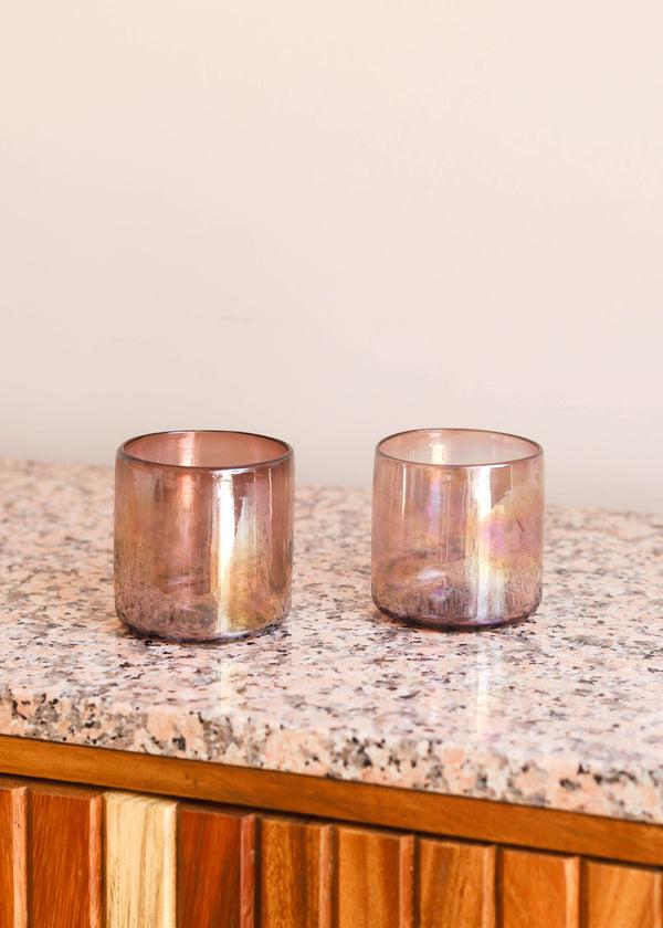 luz Amethyst Lustre Glass Tumbler - 2 sizes